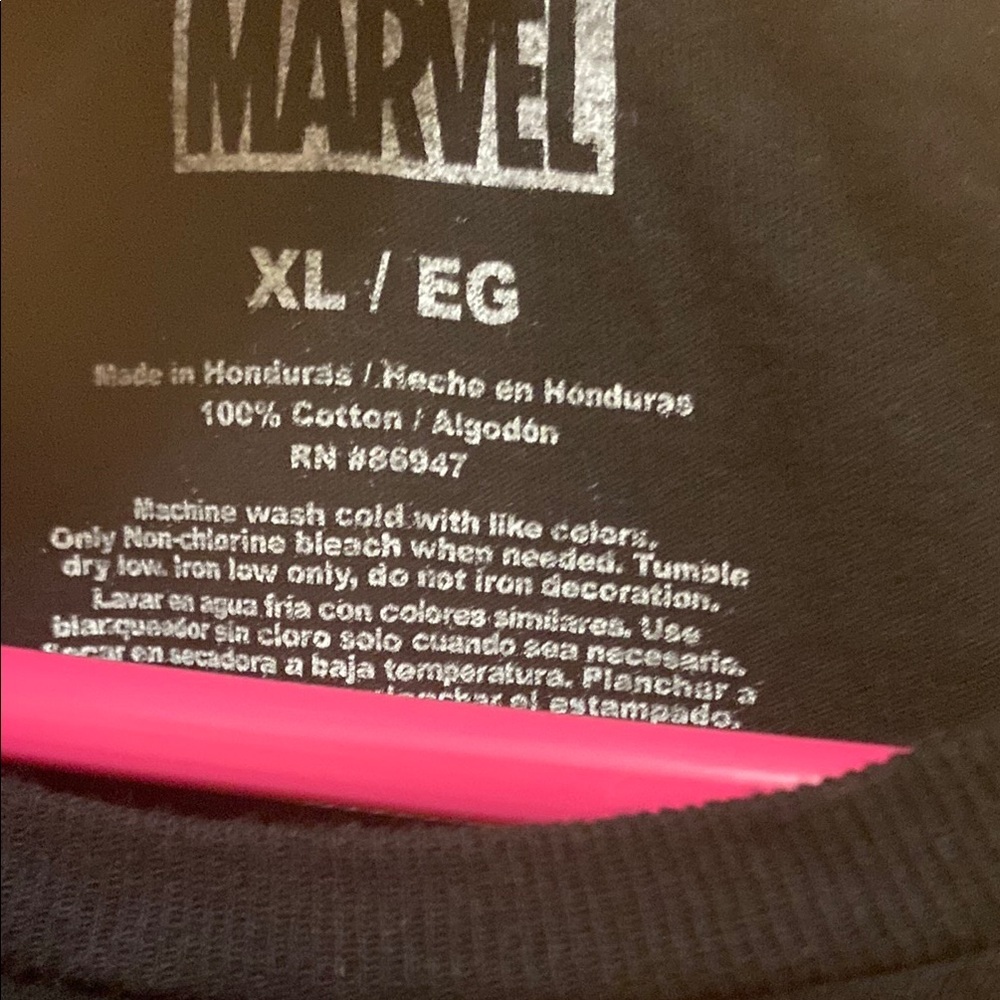 Deadpool Marvel Black and Red Short Sleeve Tee with Bold Design - Picture 6 of 9